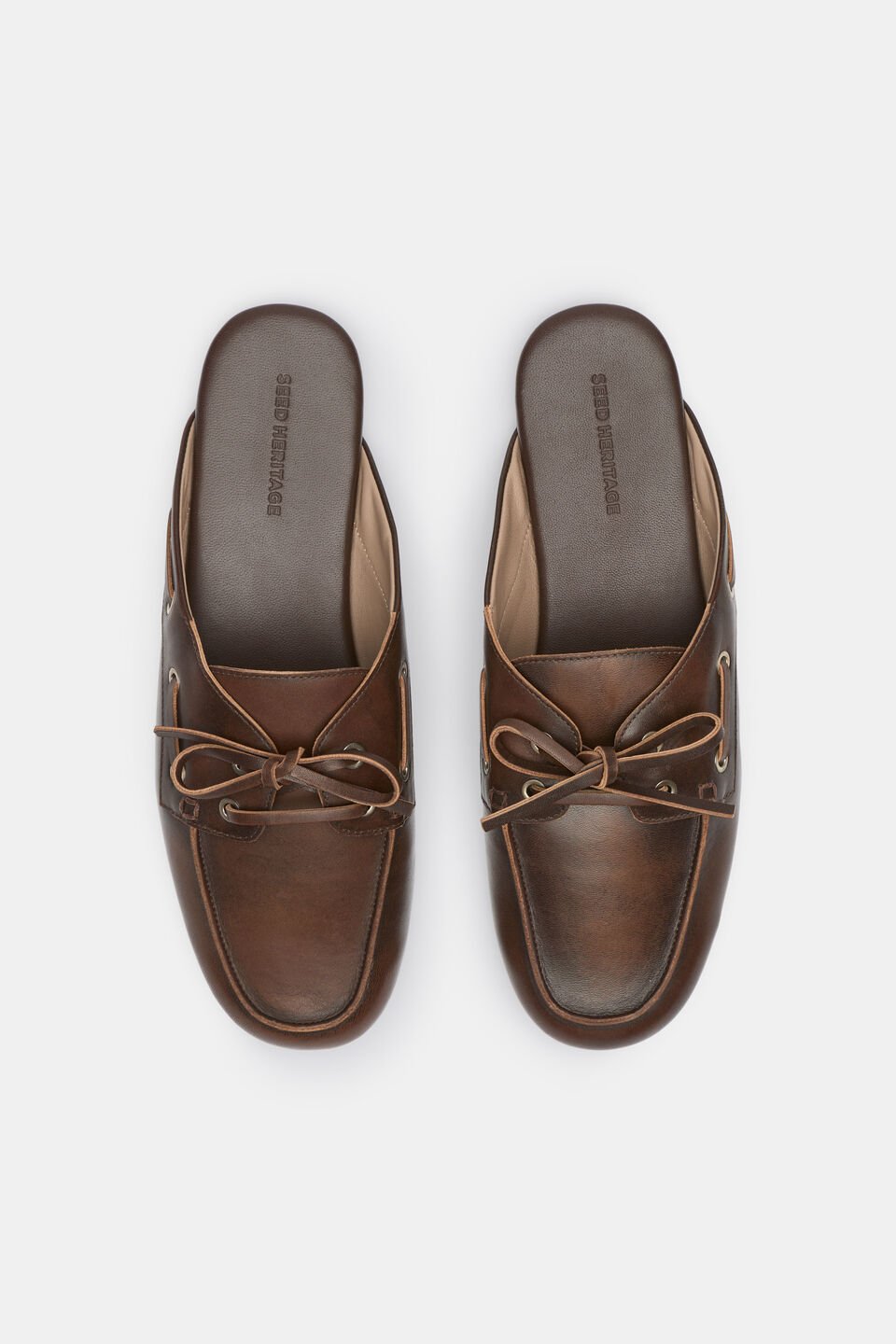 Kit Boat Shoe Mule  Chocolate