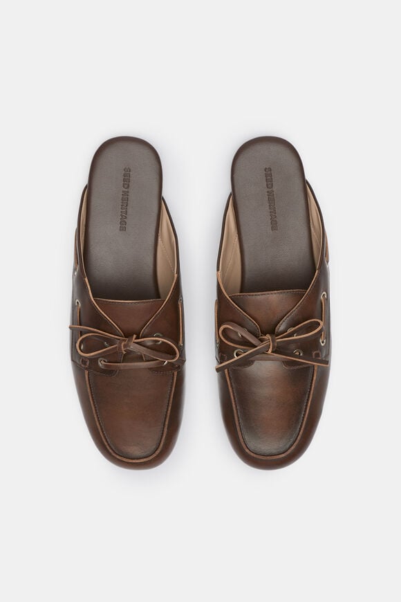 Kit Boat Shoe Mule  Chocolate  hi-res