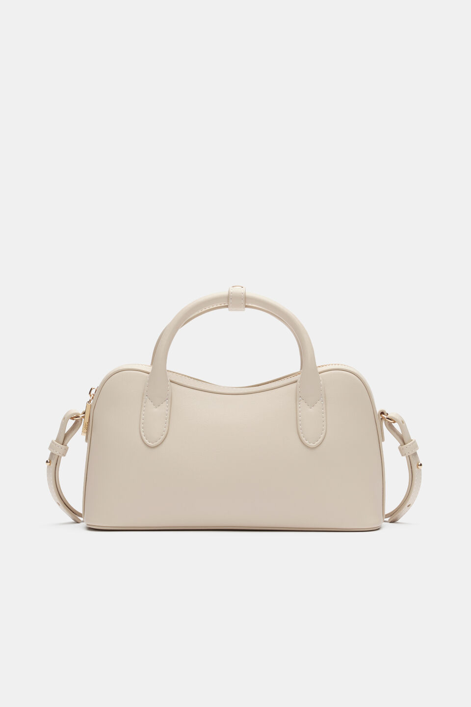 Curved Mini Crossbody Bag  Oat