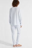 Stripe Jersey Top and Pant PJ Set  Sky Blue Stripe  hi-res