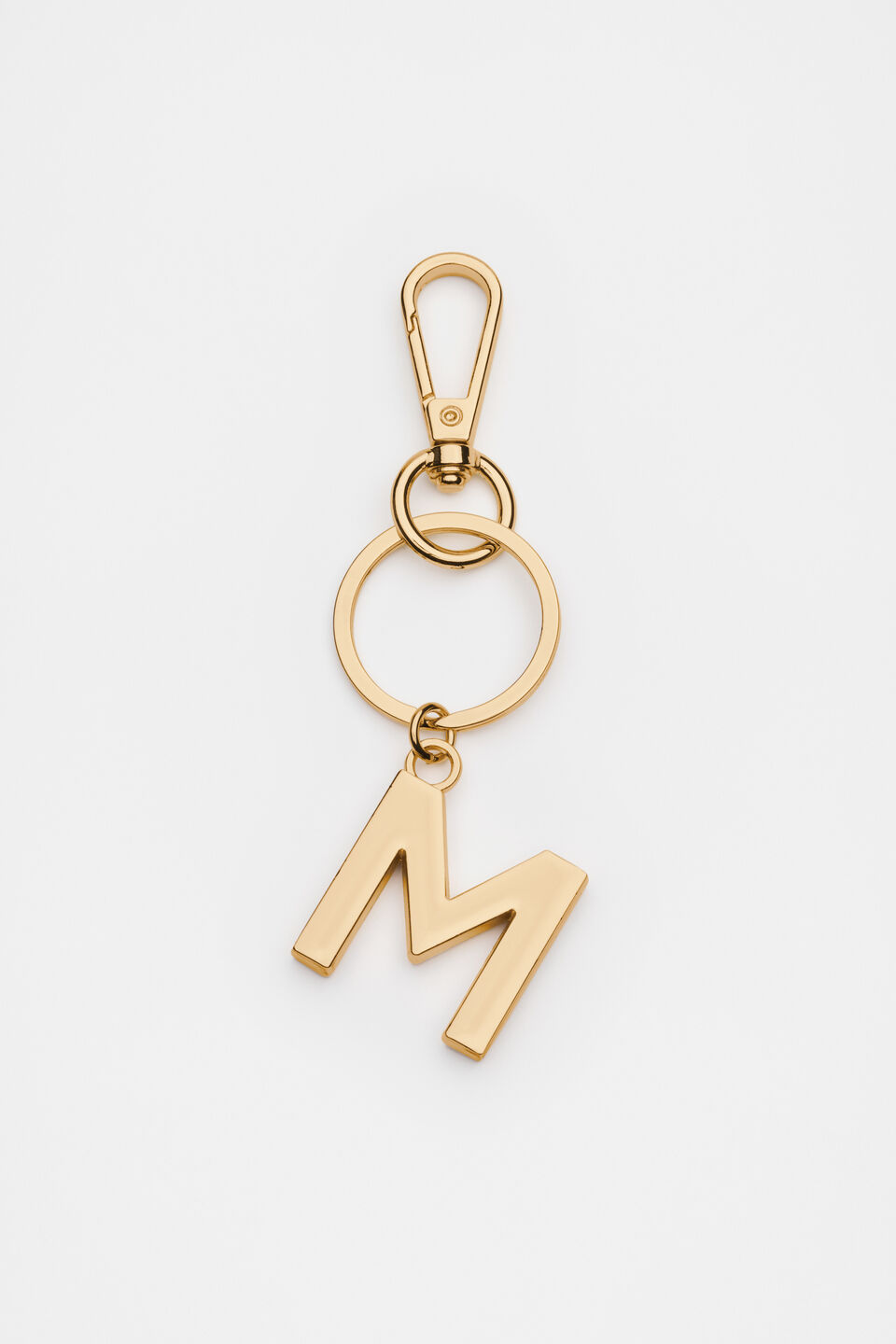 Gold Initials Keyring  M