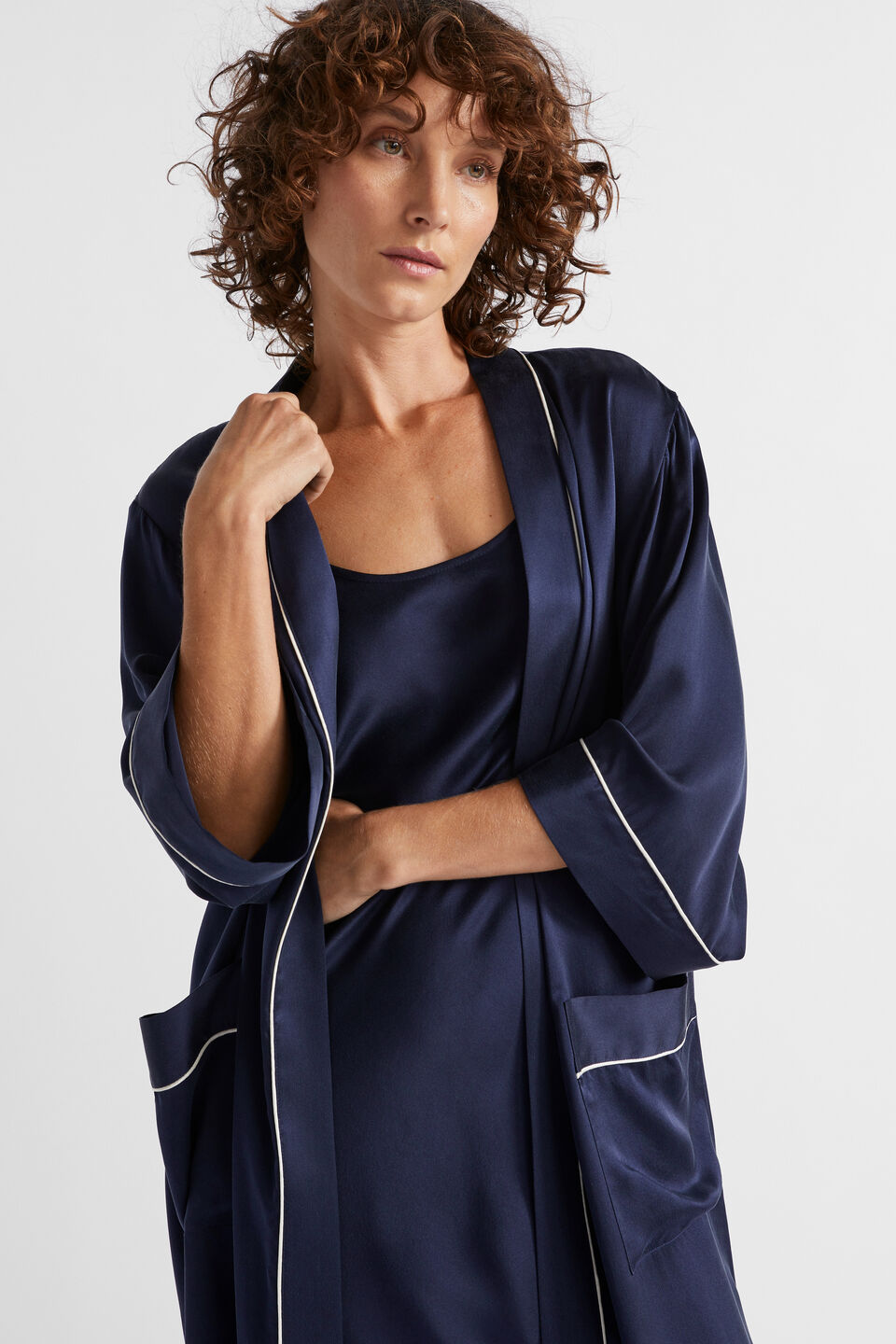 Silk Robe  Midnight Sky