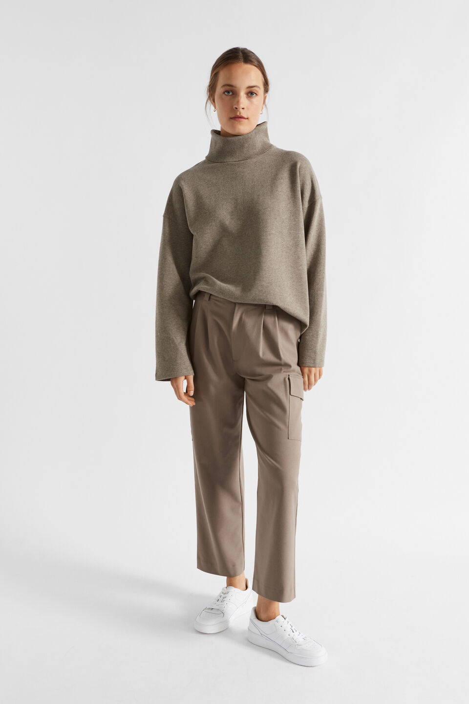 Roll Neck Terry Sweat  Hazel Marle
