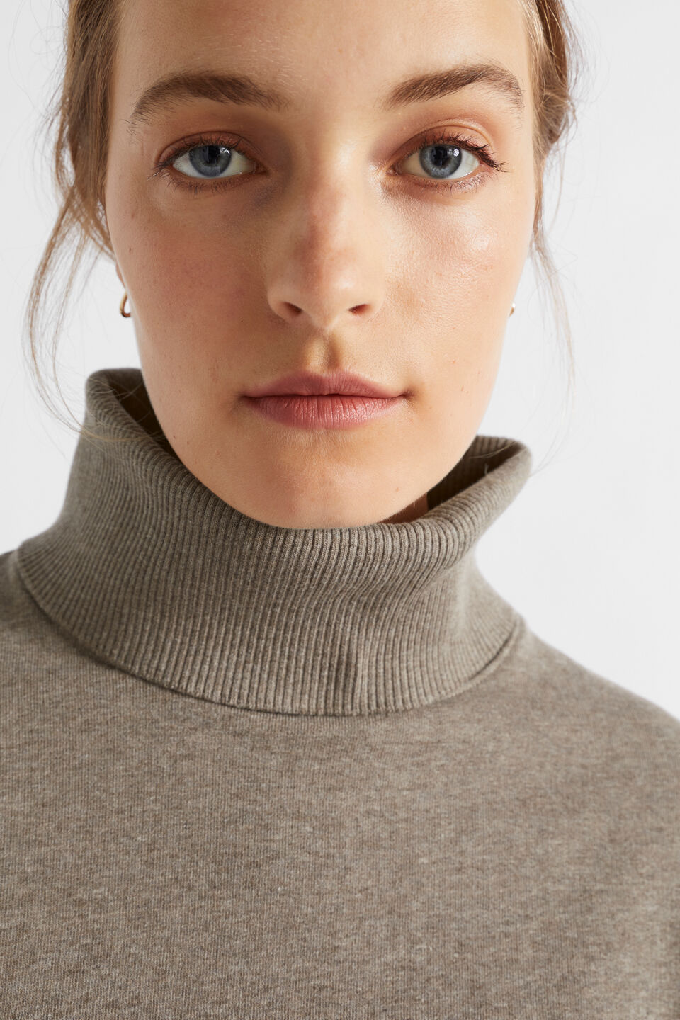 Roll Neck Terry Sweat  Hazel Marle