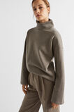 Roll Neck Terry Sweat  Hazel Marle  hi-res