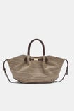 Top Handle Textured Mini Tote  Chocolate  hi-res