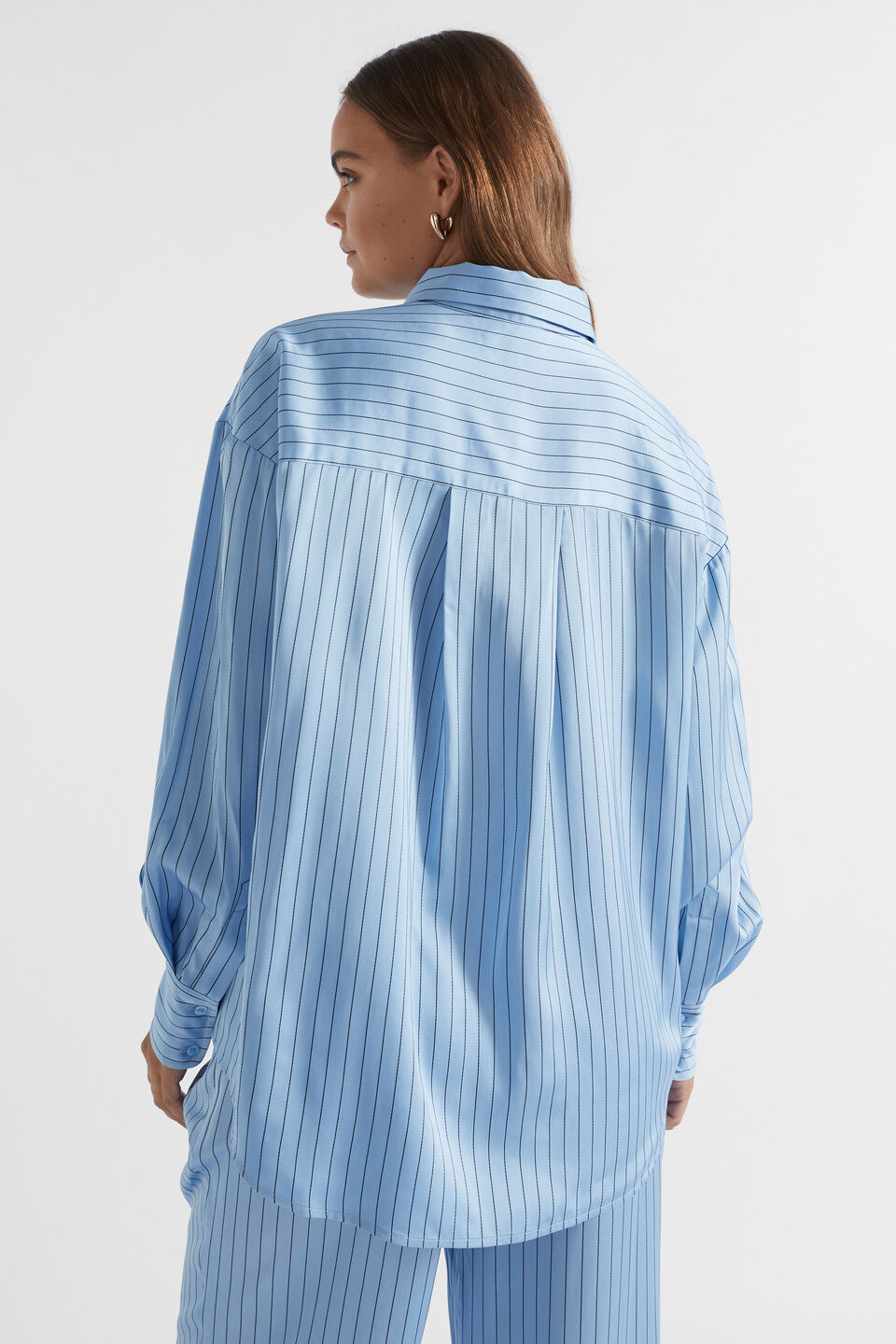Pinstripe Pocket Shirt  Capri Stripe
