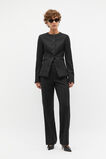 Wool Blend Tailored Jacket  Black  hi-res