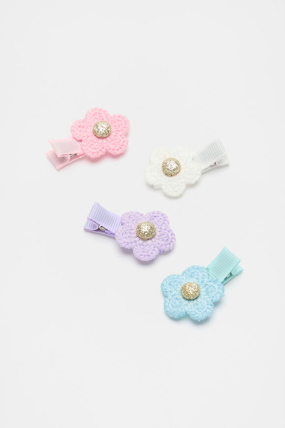 Crochet Flower Multi Pack  Pink Multi  hi-res