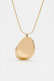 Organic Pendant Necklace  Gold  hi-res