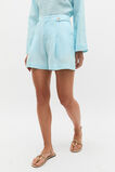 Linen Button Tab Short  Skyway  hi-res