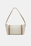 Textured Stripe Shoulder Bag  Natural  hi-res