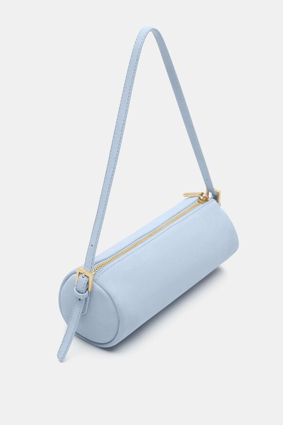 Suede Pouch Shoulder Bag  Arctic Blue  hi-res
