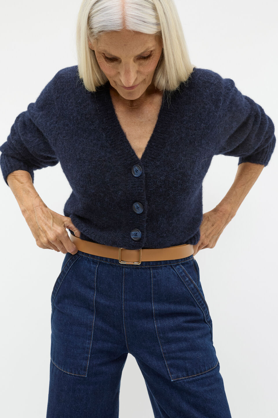 Naomi Leather Hip Belt  Caramel