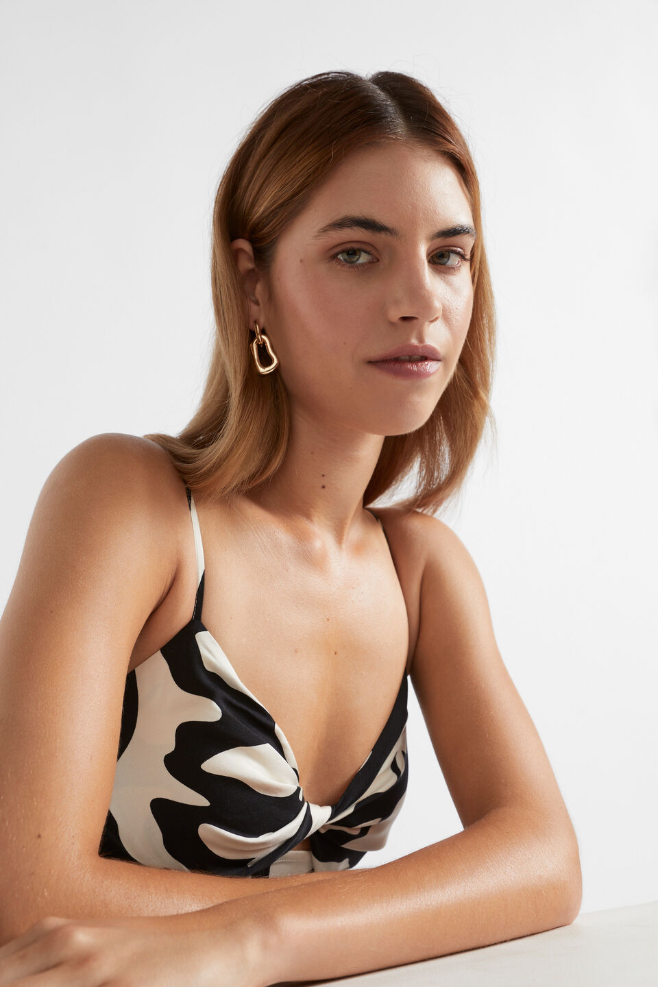 Mono Palm Twist Dress  Mono Palm