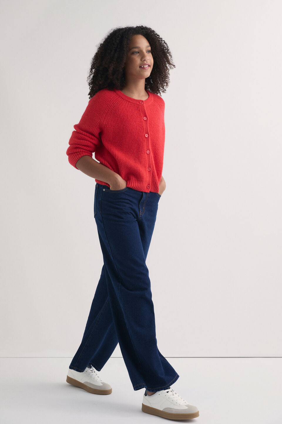 Essential Wide Leg Jean  Rinse Wash