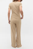 Short Sleeve and Wide Leg Pant PJ Set  Rye  hi-res