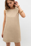 Linen A Line Mini Dress  Iced Latte  hi-res