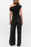 Drape Shoulder Knit  Black  hi-res