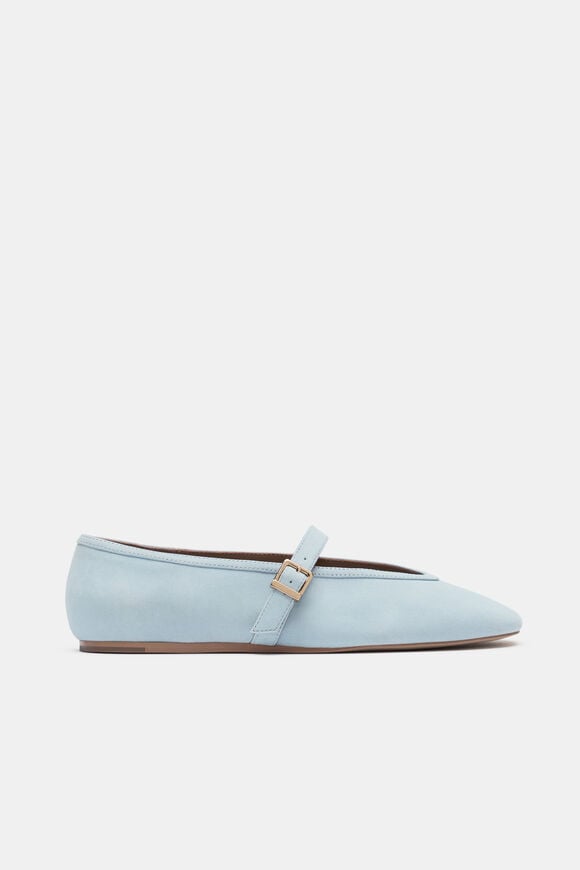 Arlo Ballet Flat  Arctic Blue Suede  hi-res