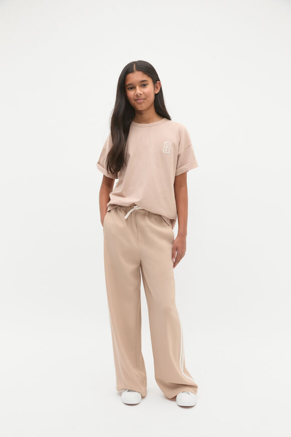 Side Stripe Twill Pant  Neutral  hi-res