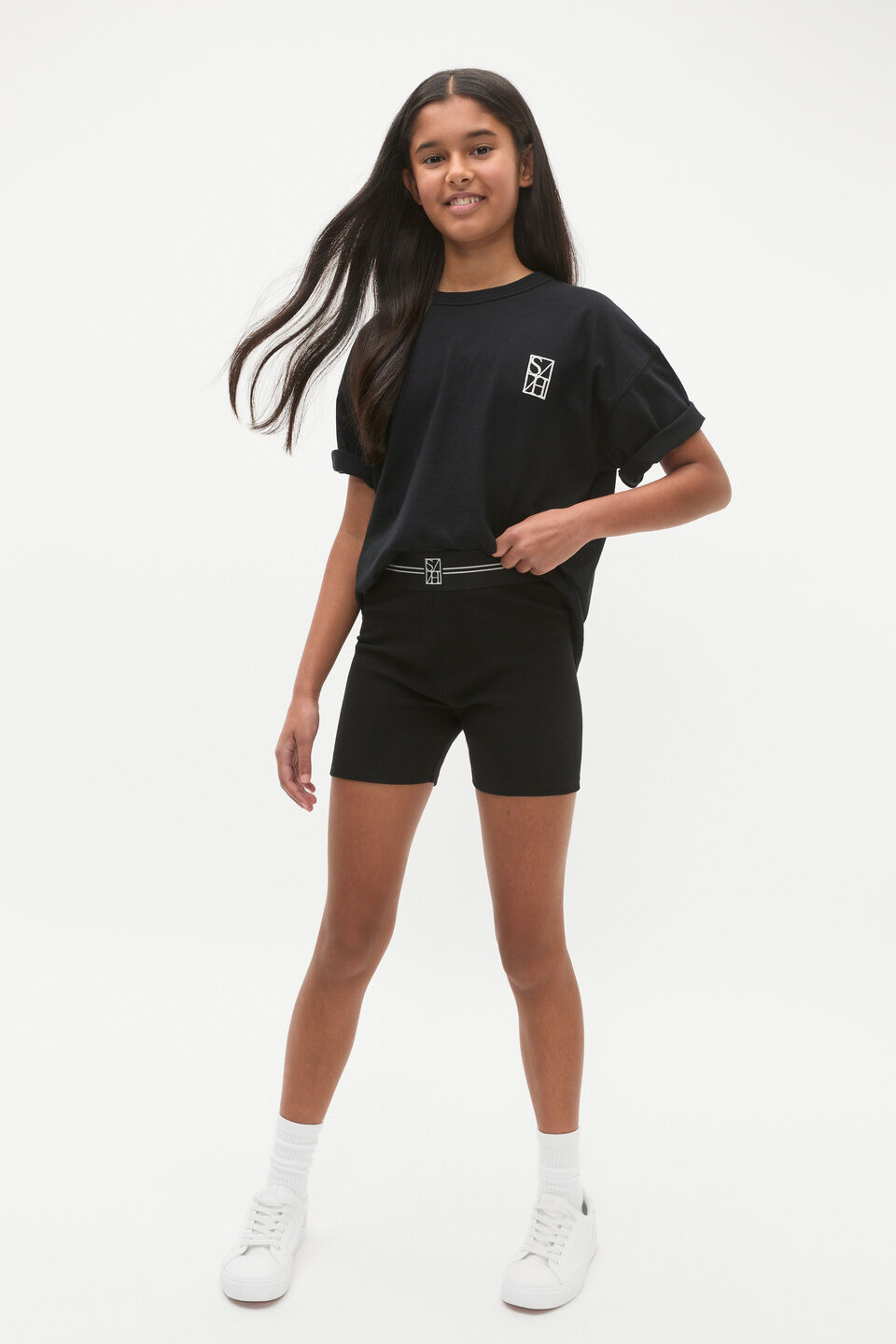 Core Logo Bike Short  Black