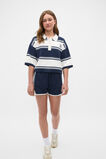 Knit Polo Top  New Navy  hi-res