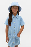 Heart Pocket Denim Dress  Cloud Blue Wash  hi-res