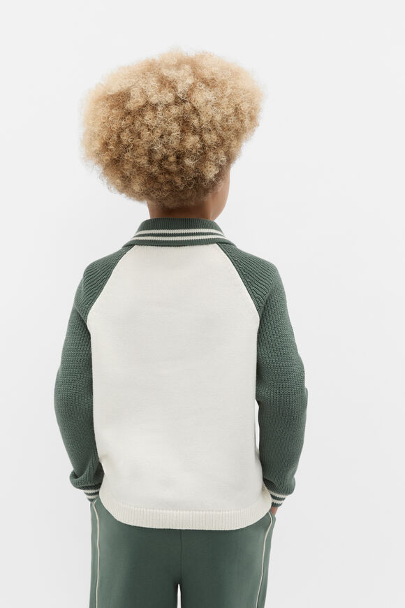 Core Knit Half Zip Sweater  Forest  hi-res