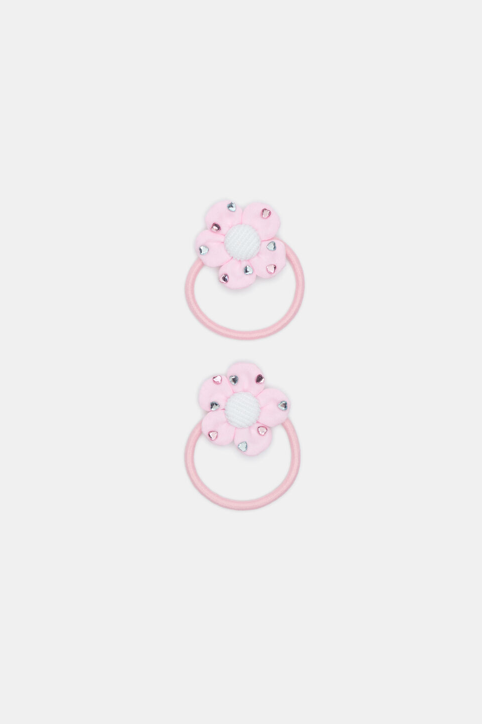 Flower Heart Gem Elastics  Multi