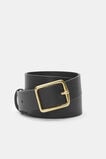 Abby Classic Leather Belt  Black Gold  hi-res