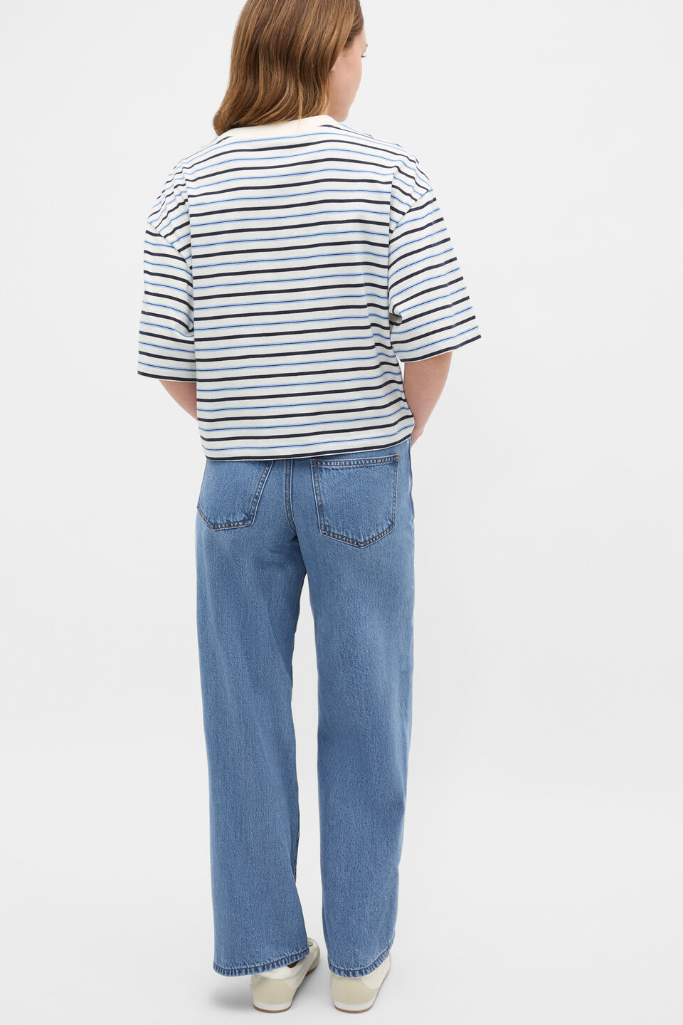 Relaxed Stripe Tee  Classic Cream