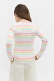 Stripe Rib Tee  Pink Lemonade  hi-res