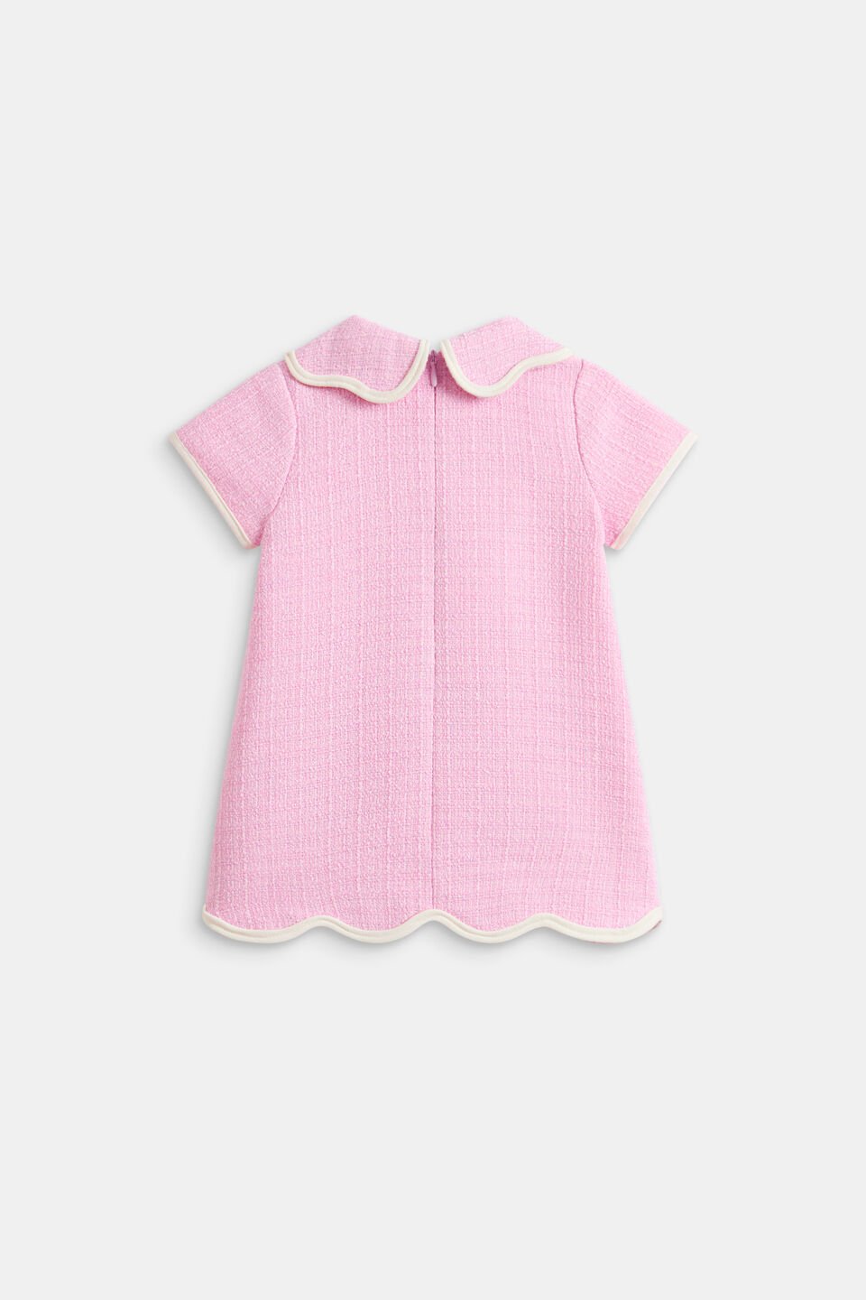 Heart Tweed Dress  Candy Pink