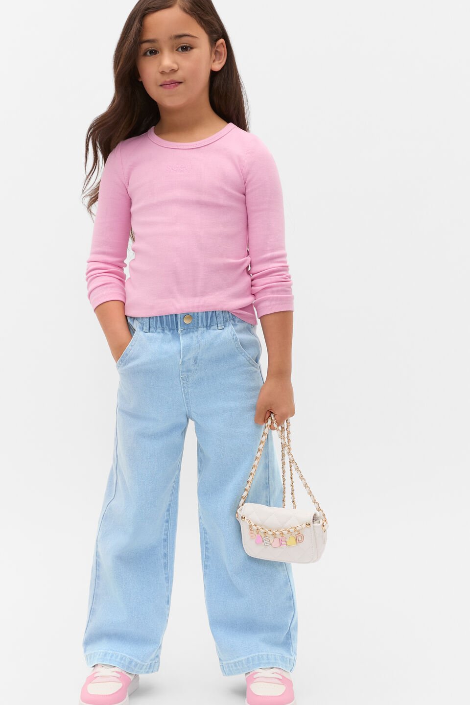 Quilted Charm Bag  Classic Cream