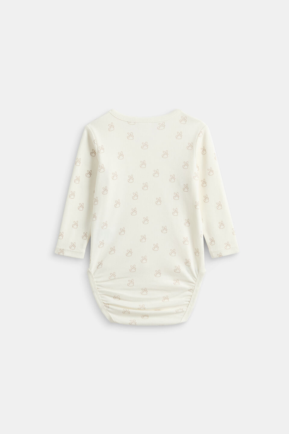 Bunny Logo Wrap Bodysuit  Classic Cream