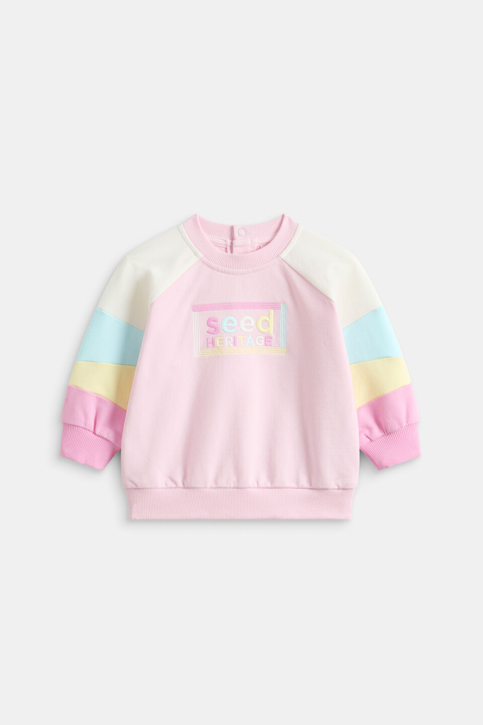 Colourblock Logo Sweat  Pink Lemonade
