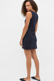 Scallop Crepe Knit Mini Dress  Twilight Blue  hi-res