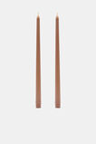 Tall Taper Candle Set of 2  Biscoff  hi-res