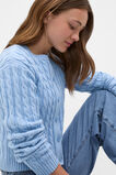 Cable Knit Cardigan  Cloud Blue  hi-res