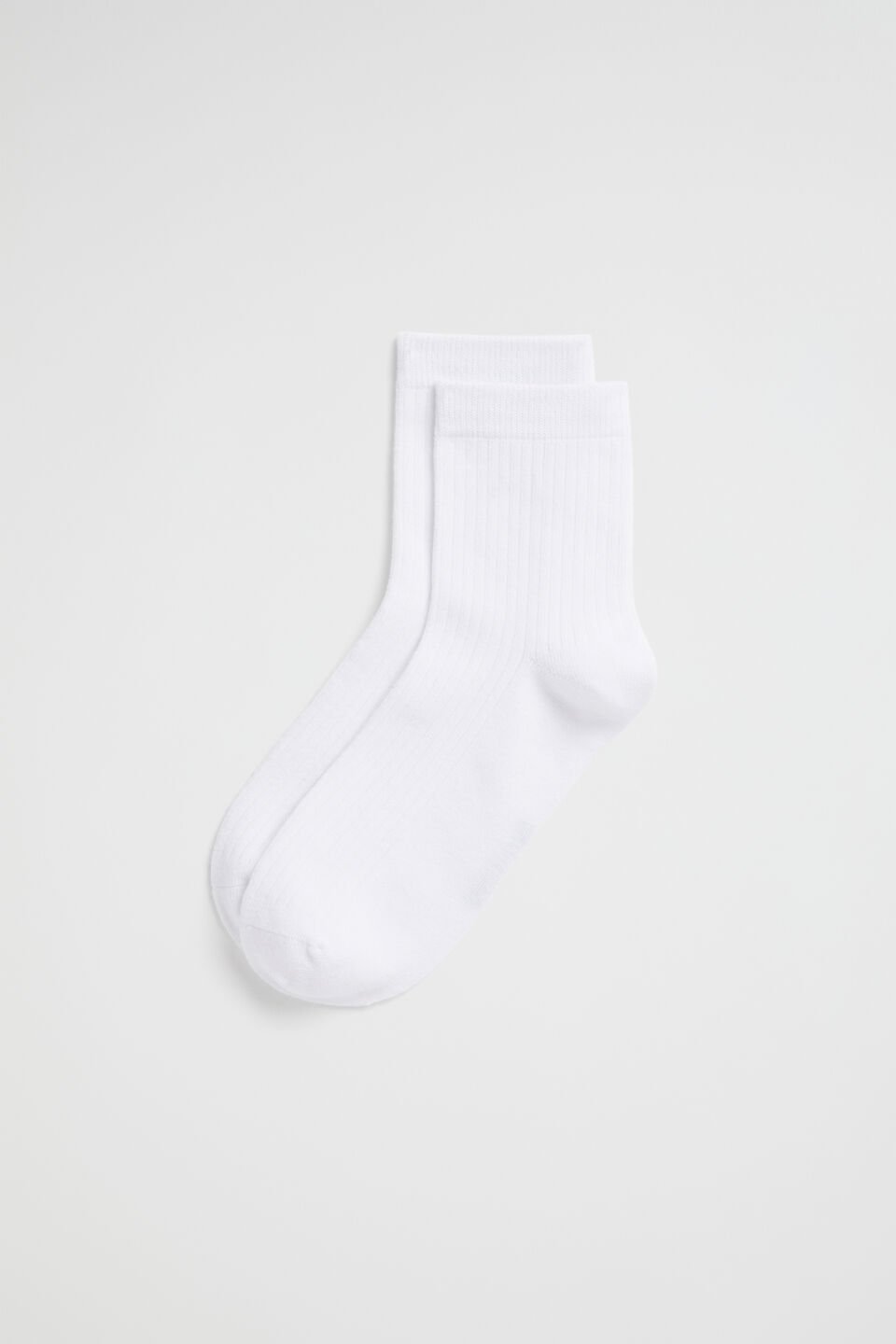 Quarter Crew Sock  White