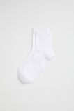 Quarter Crew Sock  White  hi-res