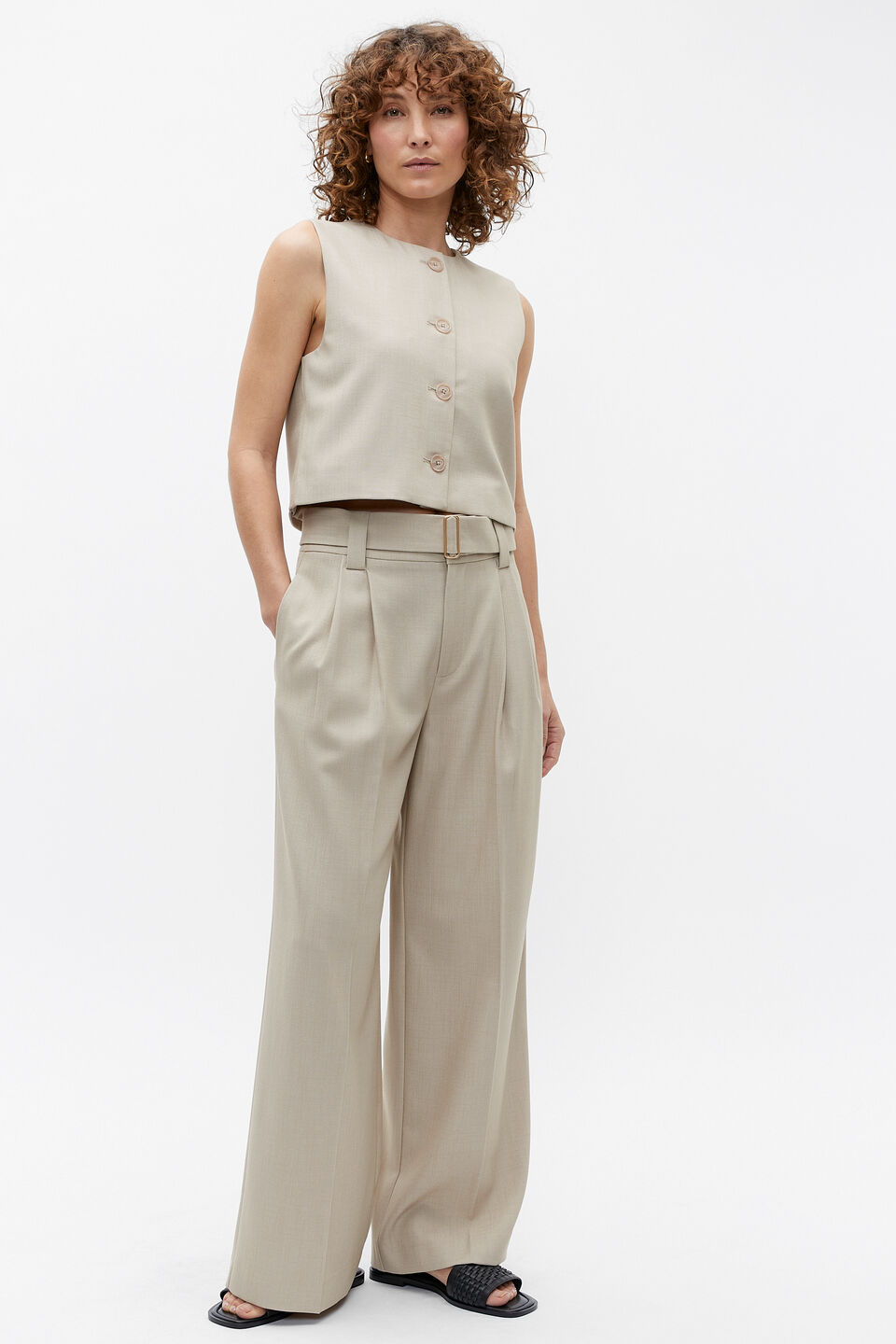 Tailored Suit Top  Cool Sand