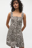 Linen Ocelot Button Down Mini Dress  Ocelot  hi-res