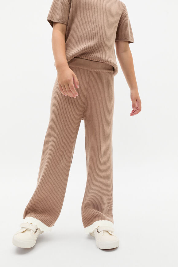 Scallop Knit Pant  Chocolate Shake  hi-res