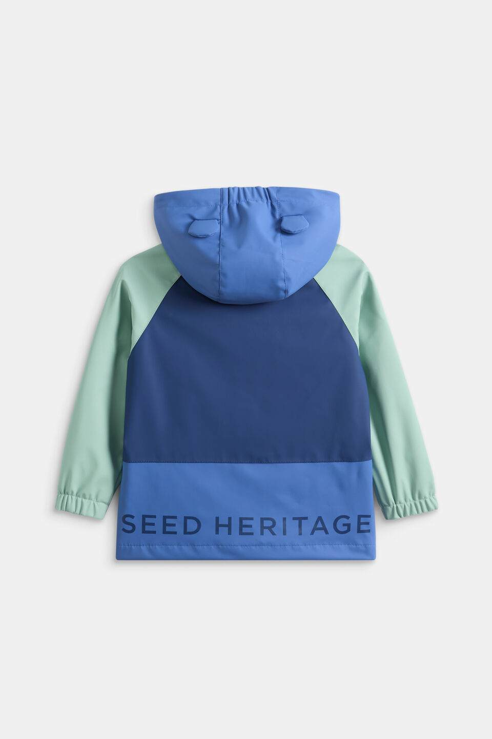 Mini Colourblock Raincoat  Blue Multi