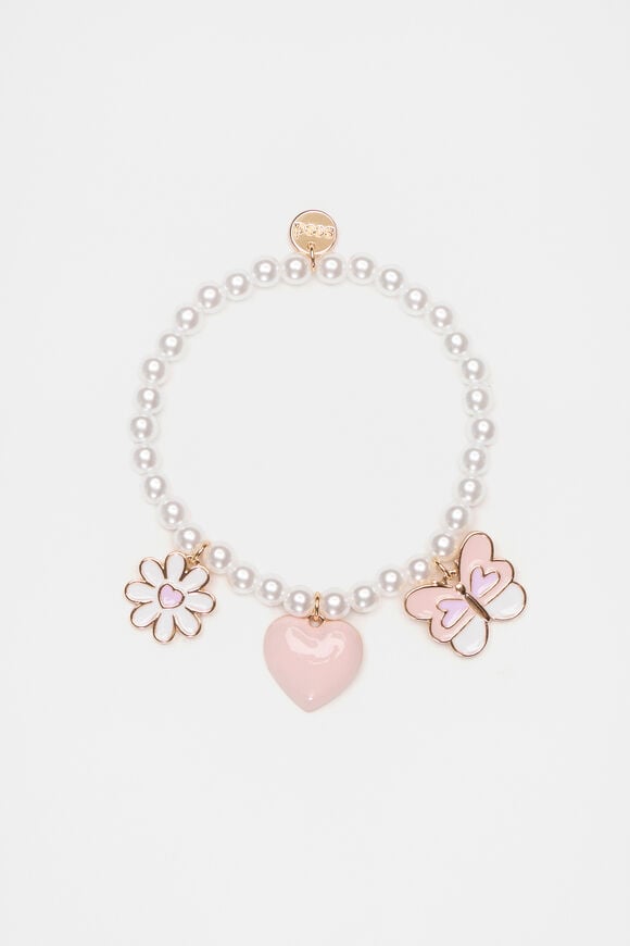 Pearl Charm Bracelet  Multi  hi-res