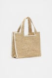 Square Raffia Tote  Cream  hi-res