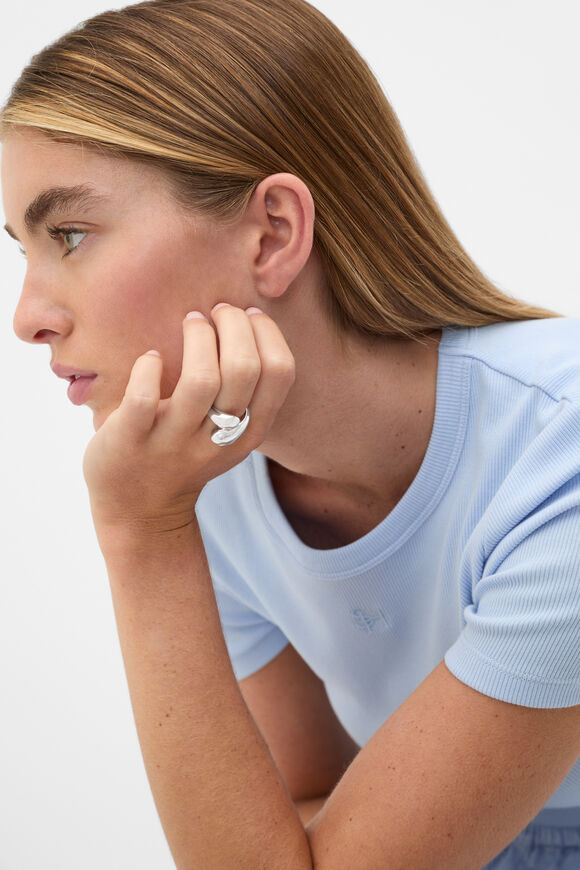 Crossover Ring  Silver  hi-res