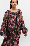 Silk Floral Square Neck Blouse  Floral Multi  hi-res